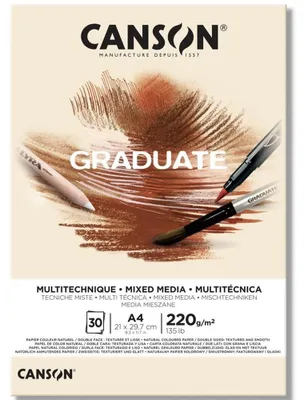 Produktbild von Canson C400110368, weich, Kunstdruckpapierblock, 220 g/m², 30 Blätter