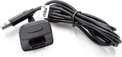 Produktbild von vhbw USB-Ladekabel kompatibel mit Microsoft Xbox 360 Spielekonsole - Kabel, 1,4 m Schwarz