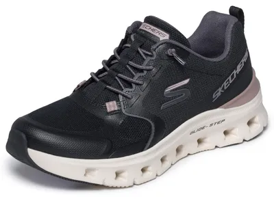 Produktbild von Skechers Damen Glide-Step Pro Turnschuhe, Black Mesh Synthetic Taupe Trim, 39.5