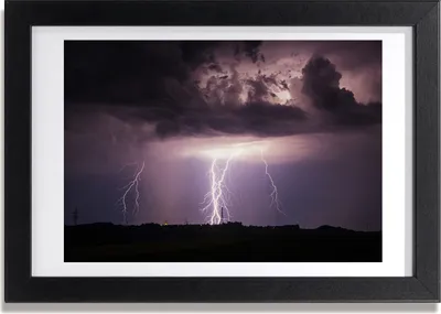 Produktbild von Bild 30x20 MDF-Rahmen, Wandkunst Gewitter