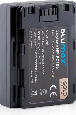 Produktbild von Blumax Akku | für Sony NP-FZ100 Digitalkamera | Kapazität 2250mAh  |Spannung 7,2Volt | Video- und  Kamerazubehör