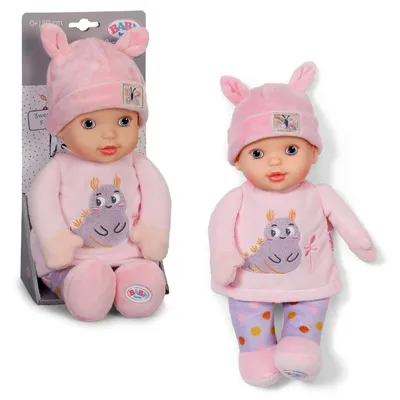 Produktbild von BABY born for babies Sweetie Pink mit integrierter Rassel.