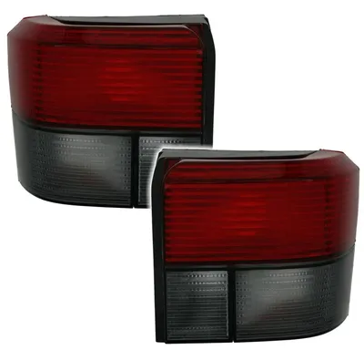 Image de Feux arrière gauche/droit, noirs avec insert rouge, pour VW T4, de 1990 à 2003