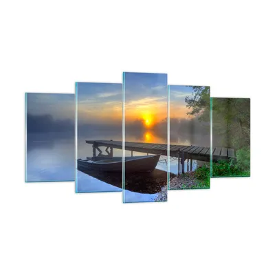 Produktbild von Bilder auf glas - Landschaft Meer Sommer Sonne - 160x85cm - Glasbilder - Wandbilder - Kunstdruck - zum Aufhängen bereit - Wanddekoration aus Glas - Glas Bilder - Wandbild auf Glas - GEA160x85-2226