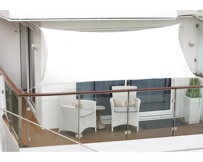 Obrázek produktu pro Sluneční plachta Poly, PES 200 g/m², bílá, šňůra 270x140 cm
