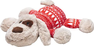 Produktbild von Beeztees Hundespielzeug Weihnachts XL Kuscheltier Comet aus Plüsch rot/weiß