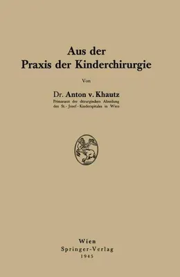 Produktbild von Aus der Praxis der Kinderchirurgie