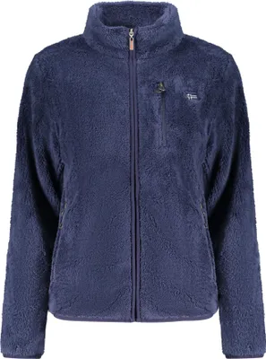 Produktbild von Damen Fleece-Langarm-Sweatshirt mit Reißverschluss und Taschen