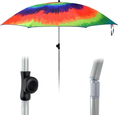 Image de Pro Garden Parasol de plage Ø200cm Multi -couleur
