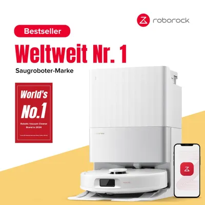 Produktbild von Roborock Qrevo S5V Staubsauger Roboter 12.000 Pa(Upgrade von Qrevo pro 7000 pa), Zero-Tangle System, Multifunktions-Dock, Warmlufttrocknung