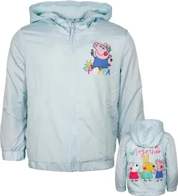 Produktbild von Peppa pig Wutz Kinder Mädchen Sommerjacke Jacke mit Kapuze – Blau / 104/110