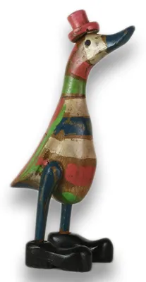 Produktbild von Holzente Gartendekoration 25 cm hoch