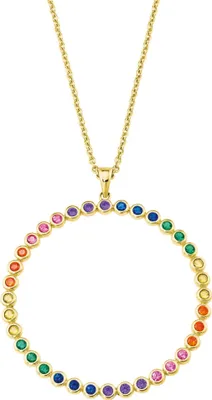 Produktbild von s.Oliver 2027870 Damen Collier Sterling-Silber 925 Gold bunt 77 cm