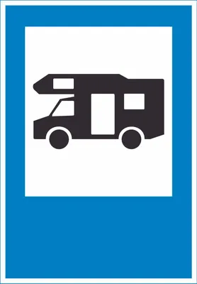 Produktbild von Campingplatz Wohnmobil Schild A5 (148x210mm)
