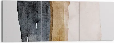 Produktbild von Bild auf Leinwand - Leinwandbild - 3 Teile - Abstraktion die Farben Aquarell - 150x50cm - Wand Bild - Wanddeko - Wandbilder - Leinwanddruck - Bilder - Wanddekoration - Leinwand bilder - CA150x50-4947