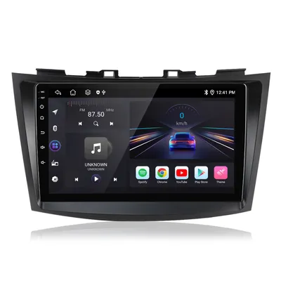 Obrázek produktu pro 9'' Android Carplay SWC 4G SIM pro Suzuki Swift 4(2011-2017) GPS Navi RDS DSP DAB+FM 6+128G 8 Core