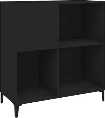 Produktbild von vidaXL Plattenschrank Schwarz 84,5x38x89 cm Holzwerkstoff