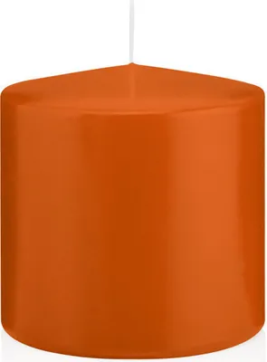 Produktbild von Stumpenkerzen Aprikose 100 x Ø 98 mm, 6 Stück, russarm, tropffrei