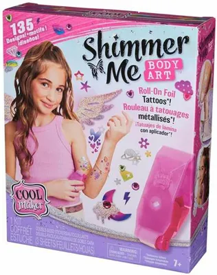 Produktbild von Cool Maker Shimmer Me Tattoo Studio, Tattoo-Set für Kinder, 7 Jahr(e), Mehrfarbig