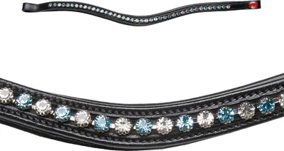 Produktbild von Kieffer Stirnriemen für Trense - Crystal Topaz - Warmblut