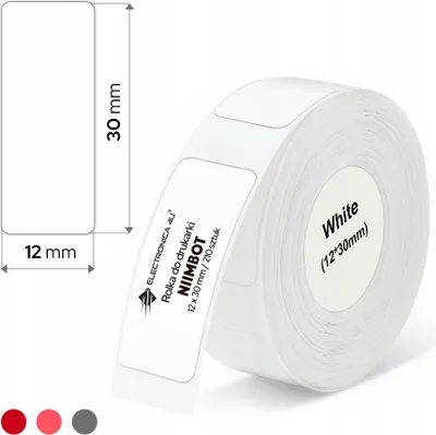 Immagine prodotto di Niimbot štítky RP 12x30mm 210ks White pro D11 a D110