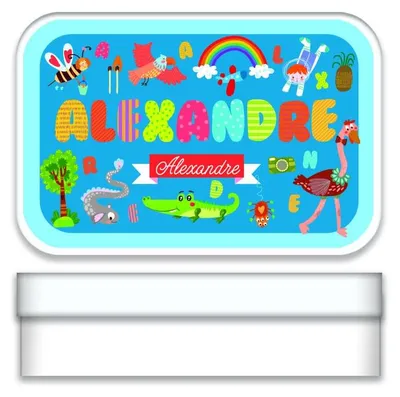 Metallene Spitzdose, personalisiert, Alexander, 2,7x9,7x6,2 cm