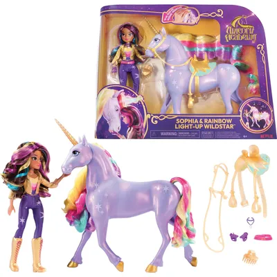 Immagine prodotto di Unicorn Academy Set regalo Unicorn Wildstar Rainbow Light Up & Pop Sophia