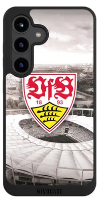 Produktbild von NIVOCASE Handyhülle für Samsung Galaxy S24  Hülle NIVOpure Case Schwarz Offizielles Lizenzprodukt Stadion VfB Stuttgart