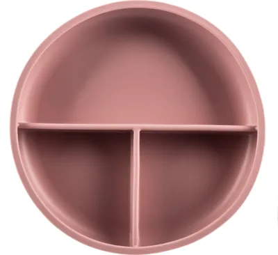 Obrázek produktu pro ZOPA Silikonový dělený talířek s přísavkou, Old Pink