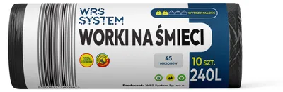 Produktbild von Müllsäcke 240L 10 Stück 45 um schwarz WRS System