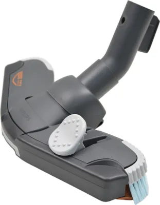 A close-up view of a Philips vacuum cleaner nozzle, displayed against a white background.