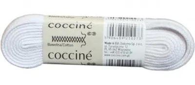 Obrázek produktu pro Bílé ploché tkaničky 120 cm