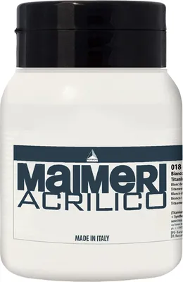 Produktbild von Maimeri Acrilico Acrylfarbe Titanium White 018 500 ml 1 stk