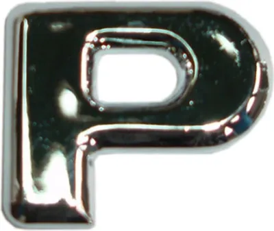 Produktbild von Hermann Schütz 3D-Relief-Chrome-Buchstabe P 25x35mm