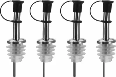Immagine prodotto di Westmark 4 Ausgießer Inox Standard, Silikonkorken,Schlaufenkäppchen, 453322E3