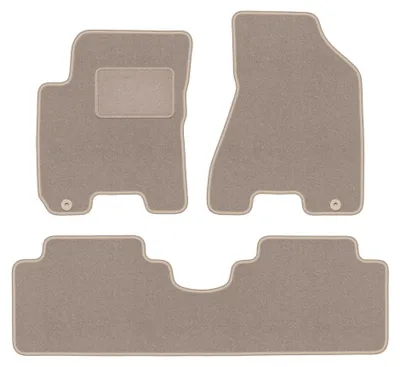 Produktbild von Velours-Fußmatten für Hyundai Tucson I 2004-2010 (SUV) – 4-tlg, Beige, passgenau – Wielganizator LUX
