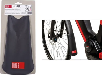 Produktbild von Fahrer Spritzlappen "Latz" E-Bike schwarz 22 x 12 (LxB)