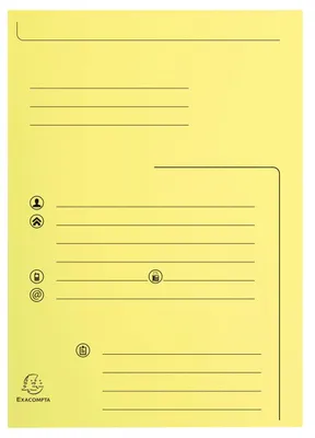 Produktbild von Exacompta 5x 25er Aktenmappen 2 Klappen SUPER 210 - 24x32cm - sortiert - 334000E