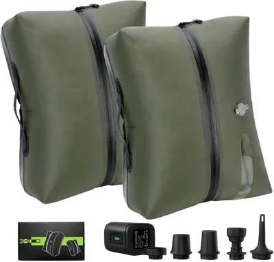 Produktbild von Vakuumbeutel 20 l, 2 Stücke, mit wiederaufladbarer Pumpe 1200 mAh, für Koffer