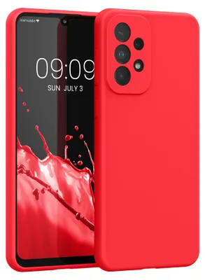 Produktbild von kwmobile Handyhülle für Samsung Galaxy A33 5G Hülle - Case Silikon - Kabelloses Laden - Schutzhülle Cover in Awesome Pink