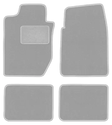 Produktbild von Velours-Fußmatten für Dodge Durango I 1997-2003 (SUV) – 4-tlg, Grau, passgenau – Wielganizator OSLO