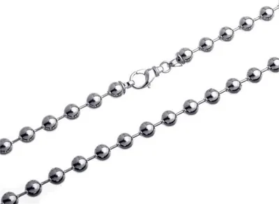 Produktbild von SILBERKETTEN STORE Kugelkette 8mm - echt 925 Silber, Länge wählbar von 40-100cm - 40cm