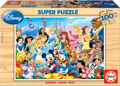Produktbild von EDUCA Holzpuzzle Wunderbare Welt von Disney 100 Teile