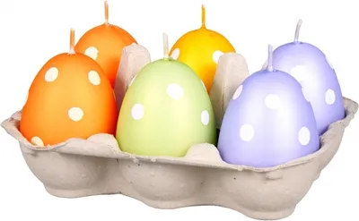 Obrázok produktu pre Nohel Garden Candle PUNTS MIX Veľkonočná metalická matná d4,5x6cm