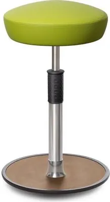 Produktbild von Sitz- Stehhocker Free Tall Hutsitz skai Kunstleder Hellgrün chrom /Natur.