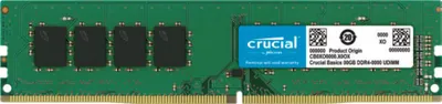 Image de Crucial CB8GU3200, 4 Go, 1 x 4 Go, DDR4, DIMM 288 broches