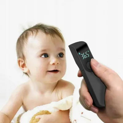 Obrázek produktu pro Bezkontaktní infračervený teploměr, LCD displej, elektronický, digitální, s certifikátem