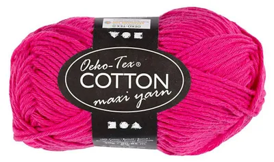 Image de Katoengaren Afm 8/8 L : 80-85 M Roze - 50gr.