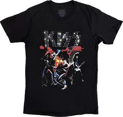 Produktbild von Kiss - T-Shirt für Herren/Damen Uni RO15002 (S) (Schwarz)