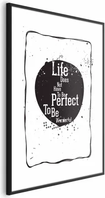 Produktbild von Posterpapier Poster - Life Doesn't Have to Be Perfect to Be Wonderful 21x30 cm Text m-B-0049-ao-a